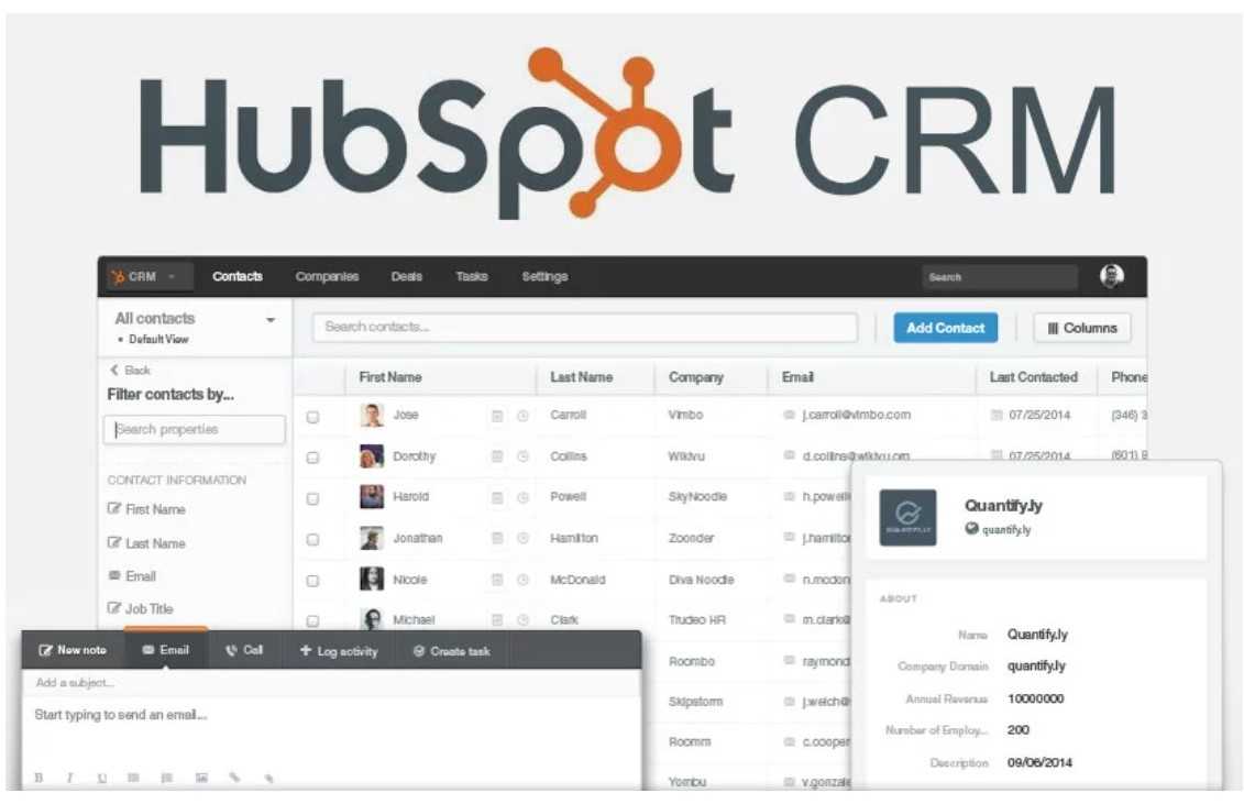 logiciel crm e-commerce Hubspot CRM